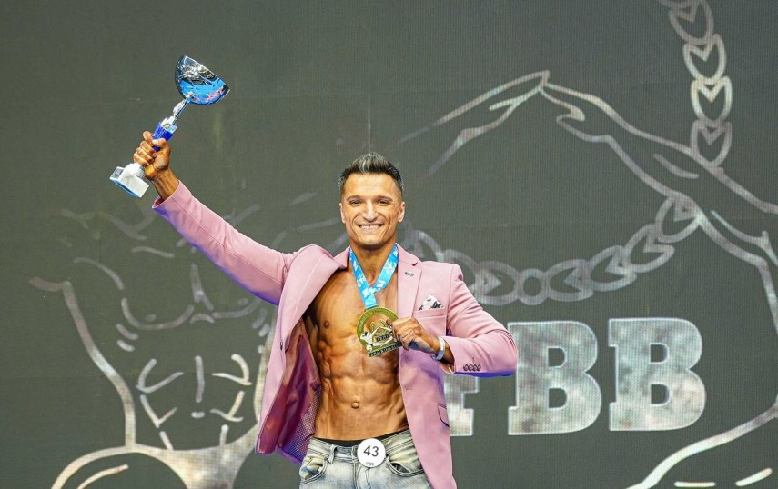Ionuț Lepădatu. Sursa foto: Facebook (Federația Română de Culturism și Fitness)
