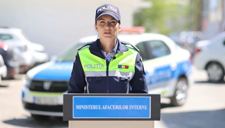 Purtătorul de cuvânt al IPJ Tulcea, Herdea Ionela, Sursa foto: IPJ Tulcea
