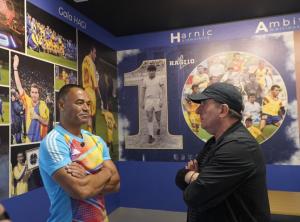 Întâlnire de legendă, la Academia Hagi, între Gheorghe Hagi și celebrul Cafu, cel mai selecționat jucător brazilian (GALERIE FOTO + VIDEO)   