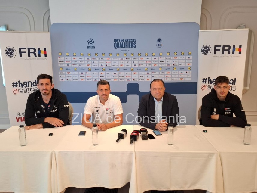 LIVE VIDEO+FOTO. Handbal: Meciul Romania - Portugalia, de la Constanta, prefatat intr-o conferinta de presa     