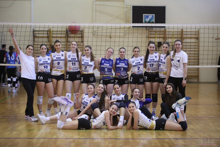 Imaginea a fost preluată de pe pagina de Facebook „CSM Constanța Volei“; foto - Elis Iordache