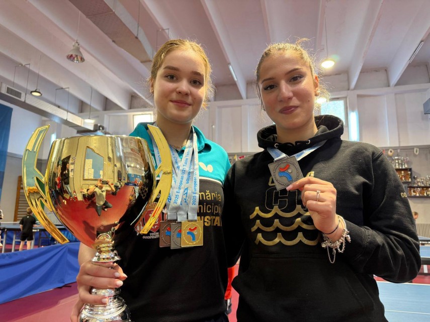 Elena Zaharia și Bianca Mei-Roșu. Sursa foto: Facebook (Mihai Ochiuleț)