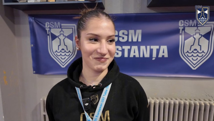 Bianca Mei-Roșu. Sursa foto: captură Facebook (CSM Constanța)