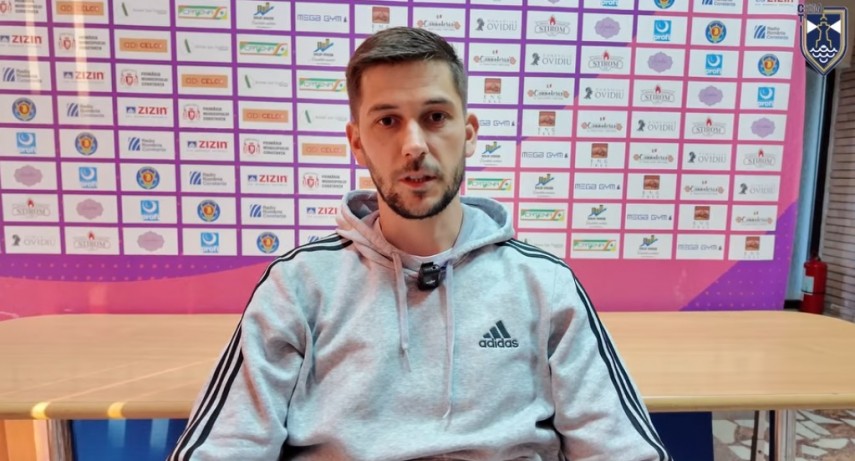 Valentin Boian. Sursa foto: captură Facebook (CSM Constanța)