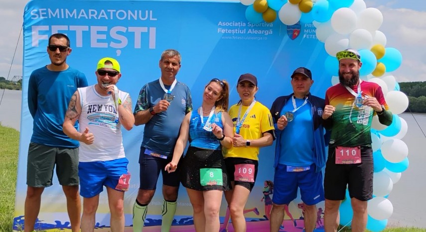 Participarea la Semimaratonul Fetești, o tradiție. Sursa foto: Facebook (CS Medgidia)