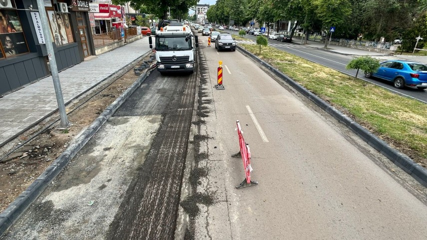 Lucrări de asfaltare, Sursa foot: Primăria Constanța