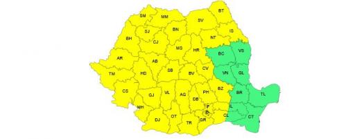 ANM Cod galben de disconfort termic și temperaturi foarte ridicate în aproape toată țara!
