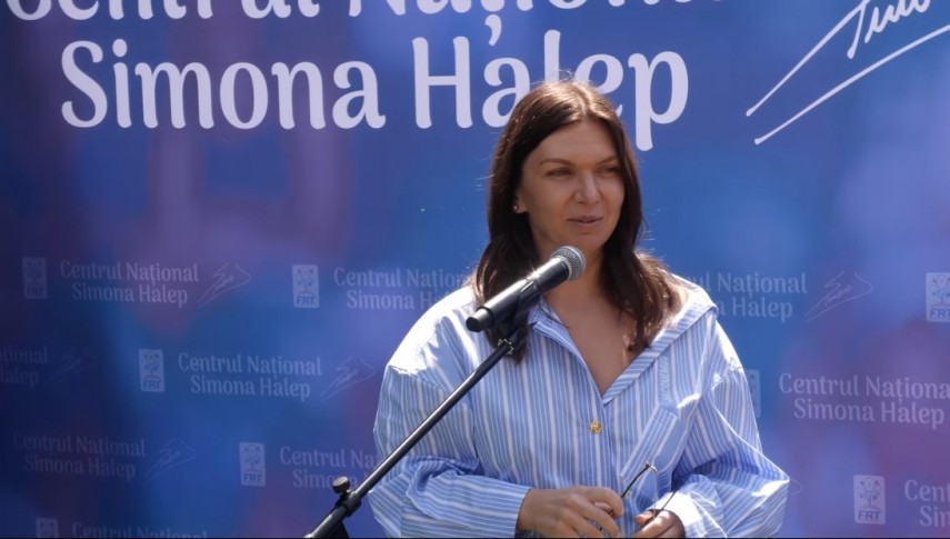 Simona Halep. Sursa foto: captură Facebook Facebook (Federația Română de Tenis)