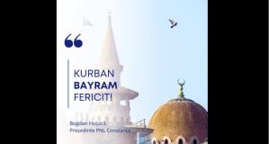 Deputatul Bogdan Huţucă, președintele PNL Constanța - „Pace, sănătate și prosperitate tuturor membrilor comunităților musulmane din Dobrogea!“
