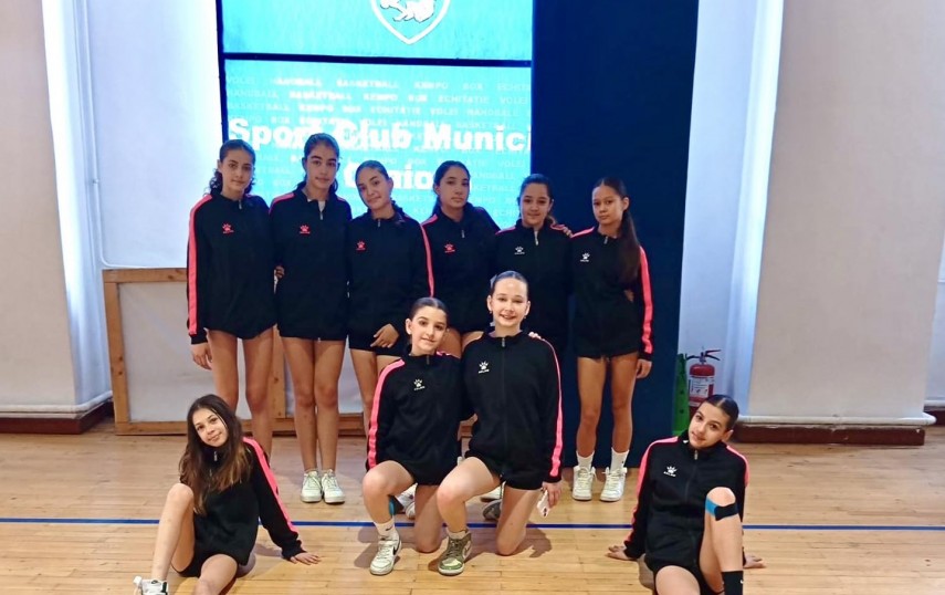 Echipa de mini-volei a CS Medgidia. Sursa foto: Facebook (CS Medgidia)