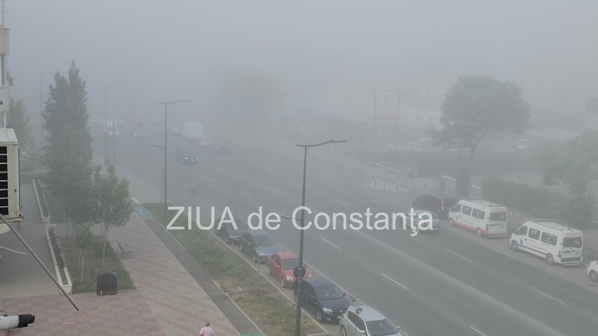 ceata densa in constanta si statiunile de pe litoral anm a emis cod galben foto video 900432
