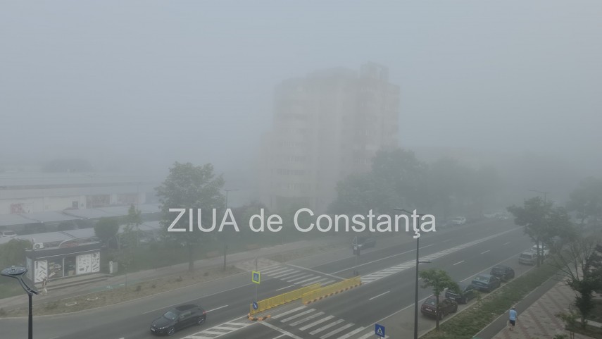 ceata densa in constanta si statiunile de pe litoral anm a emis cod galben foto video 900432
