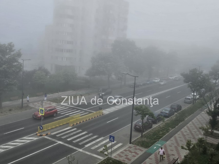 ceata densa in constanta si statiunile de pe litoral anm a emis cod galben foto video 900432
