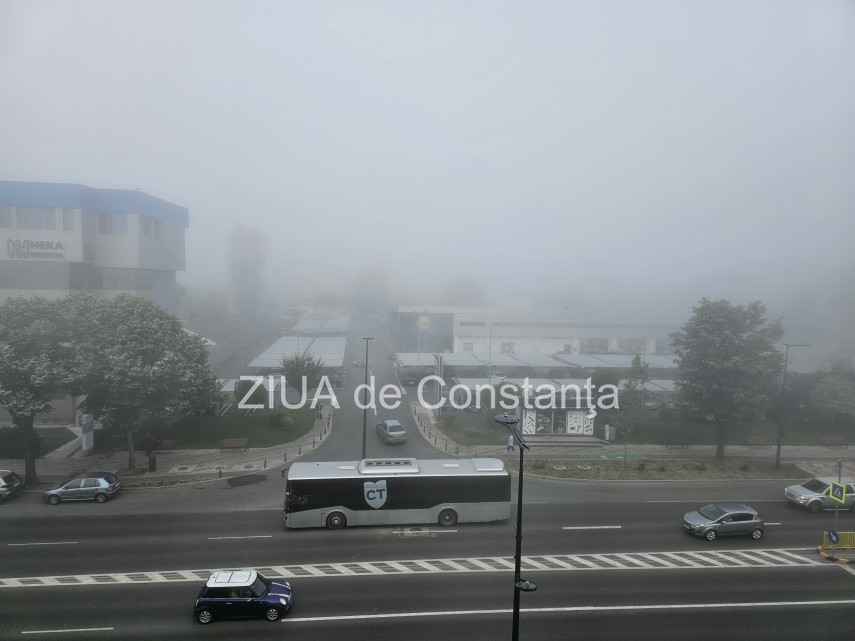 ceata densa in constanta si statiunile de pe litoral anm a emis cod galben foto video 900432