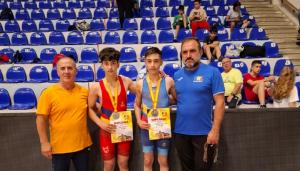 Luptătorii Eduard Dobre și Darius Zarughevici, de la CS Năvodari, vicecampioni naționali la juniori 4 (GALERIE FOTO)