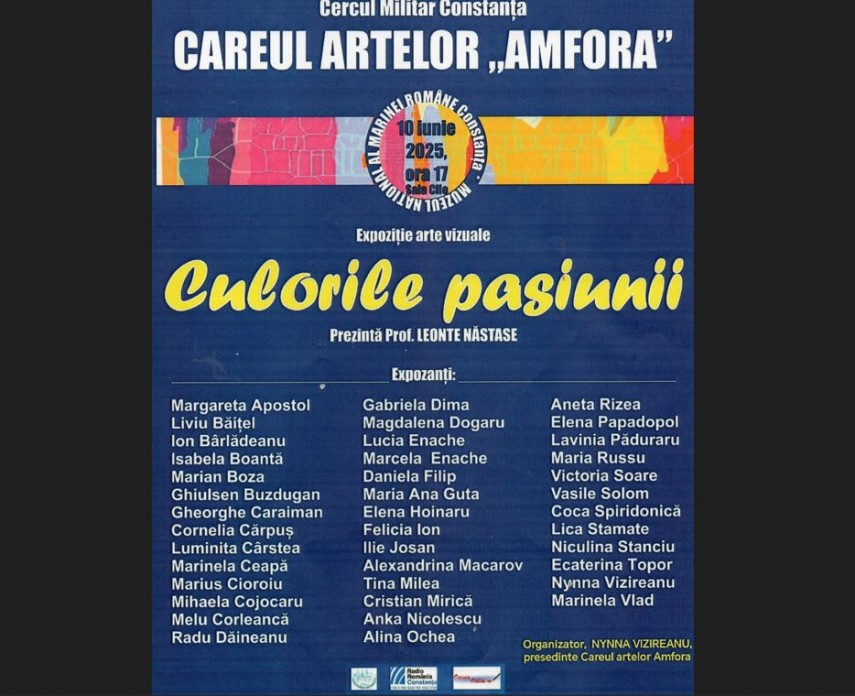Afișul evenimentului. Foto: Muzeul Național al Marinei Române (Facebook)