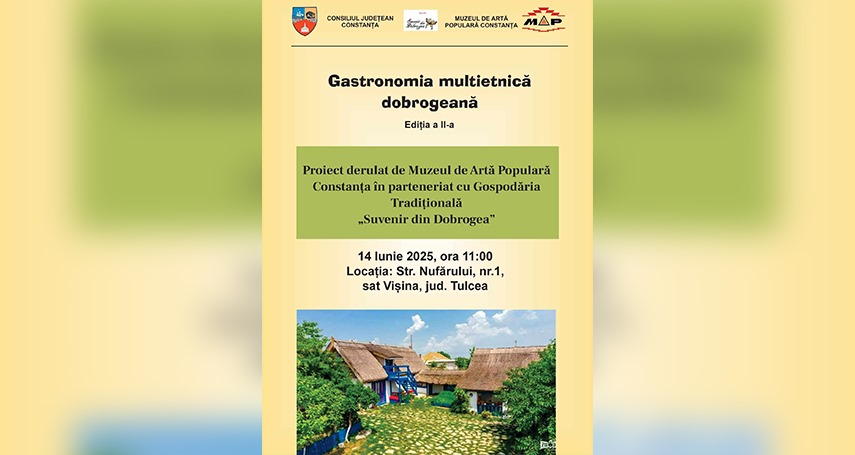 Afișul evenimentului. Foto: Facebook Muzeul de Artă Populară Constanța