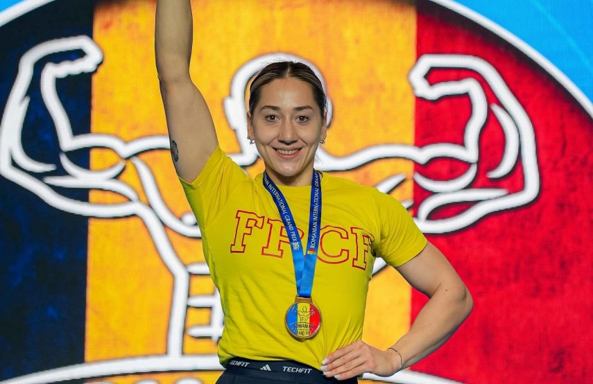 Elena Novac. Sursa foto: Facebook (Federația Română de Culturism și Fitness)
