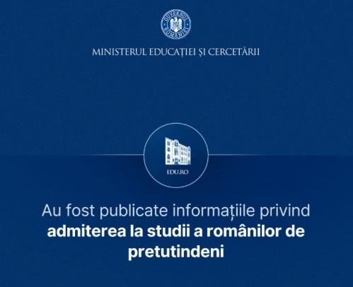 Ministerul Educației Informații actualizate privind admiterea la liceu pentru românii de pretutindeni