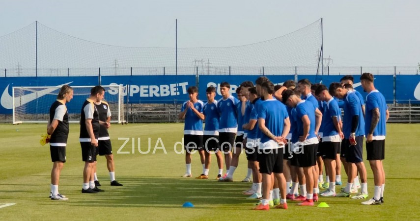 Din această vară, Farul Constanța are un nou staff tehnic, condus de Ianis Zicu. Sursa foto: ZIUA de Constanța