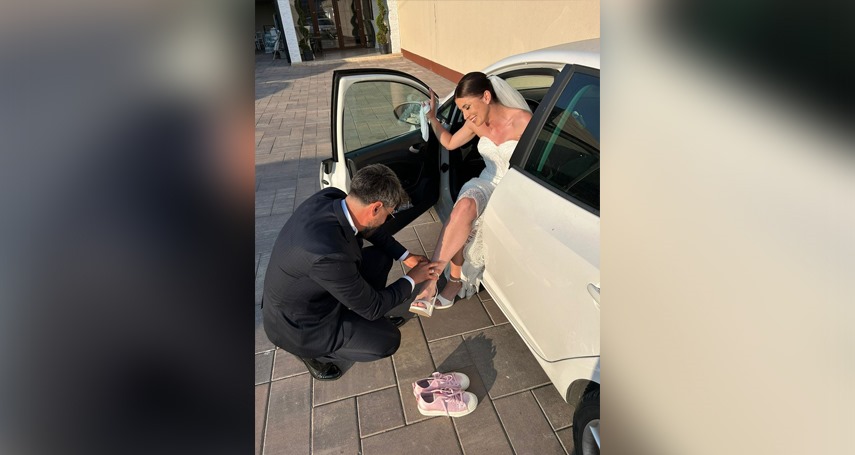 Toată lumea s-a distrat de minune la nunta Mihaelei Manole. Sursa foto: colecție personală Mihaela Manole