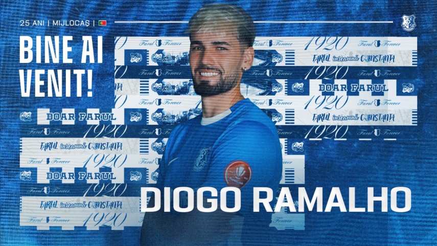 Diogo Ramalho. Sursa foto: Facebook (Farul Constanța)