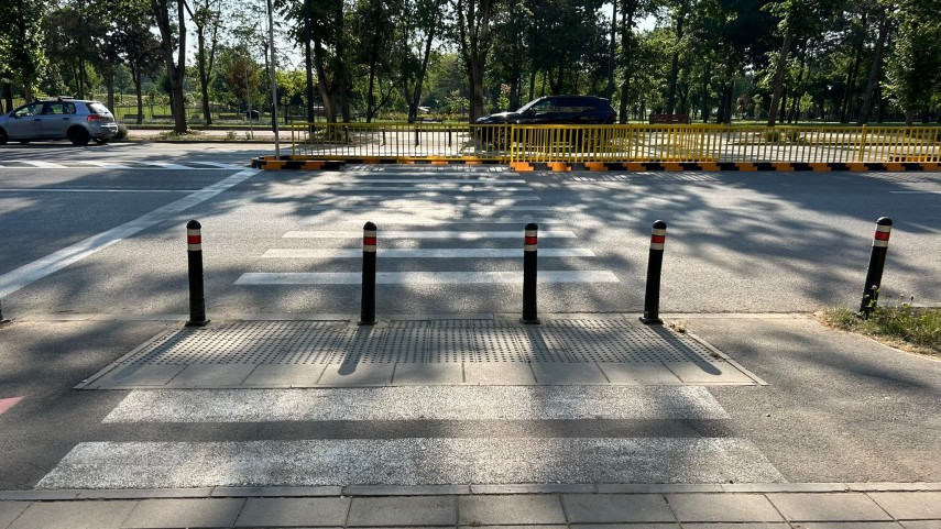 Trecere de pietoni cu scuar pe bulevardul Alexandru Lăpușnanu, Sursa: Primăria Constanța