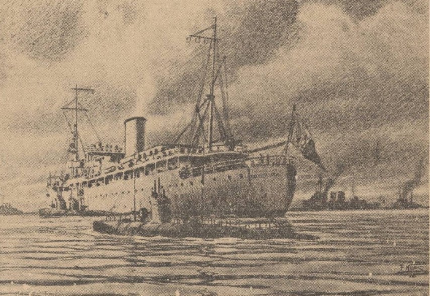 Nava-bază “Constanța” și submarinul „Delfinul” în portul Constanța
