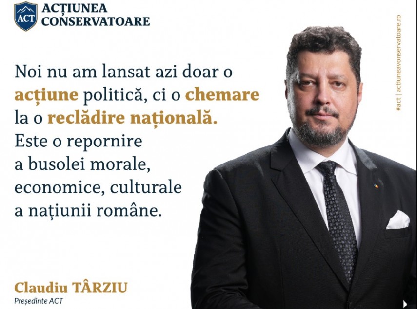 Claudiu Târziu, președintele ACT, Sursa foto: Facebook