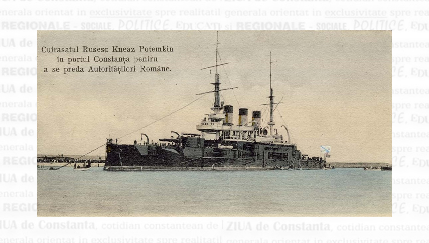 Cuirasatul “Potemkin” în portul Constanța