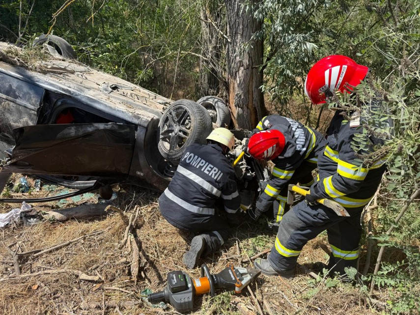 Accident rutier, Sursa foto: ISU „Delta” Tulcea