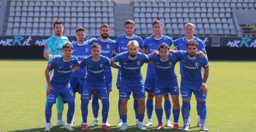 Primul „11“ al Farului din amicalul cu Oțelul Galați. Sursa foto: Farul Constanța