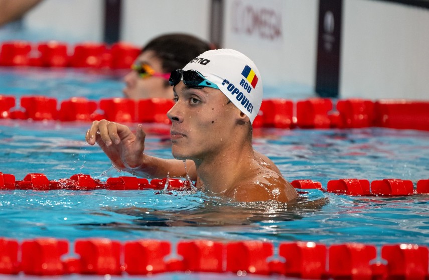 David Popovici. Sursa foto: Facebook (Comitetul Olimpic și Sportiv Român)