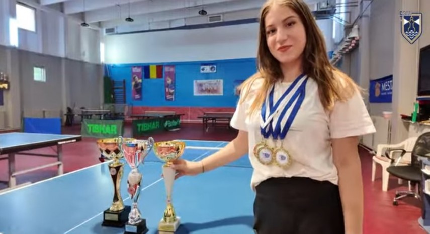 Bianca Mei-Roșu. Sursa foto: captură Facebook (CSM Constanța)