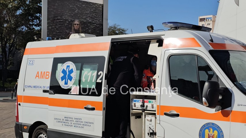 Știri Constanta: Un TIR incarcat cu sarma s-a rasturnat la Agigea