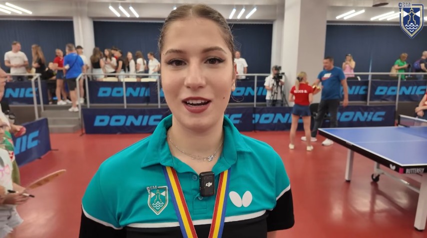 Bianca Mei-Roșu. Sursa foto: captură Facebook (CSM Constanța)