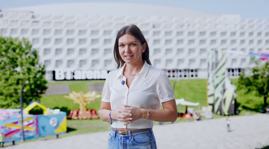 Simona Halep. Sursa foto: captură Facebook „SportsFestival“