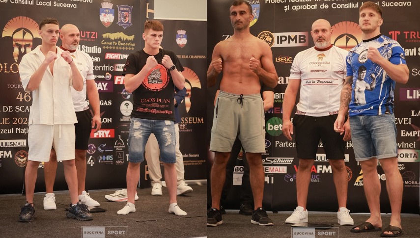 David Iordache, Ștefan Orza și adversarii lor. Imagini preluate de pe pagina de Facebook „Colosseum Tournament“