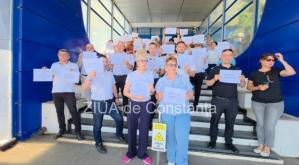 FOTO-VIDEO. Angajații Autorității Navale Române protestează ca reacție la măsurile de austeritate!           