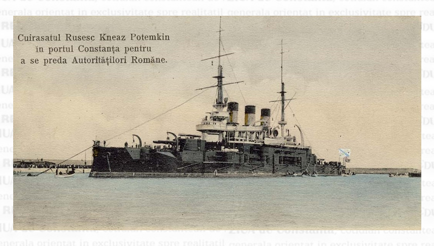 Cuirasatul „Potemkin în portul Constanța”