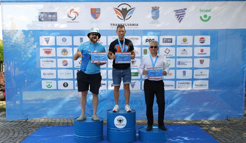 Alexandru Chesler, pe primul loc și la Transylvania Triathlon Festival. Sursa foto: Facebook (Trident Triathlon Team)