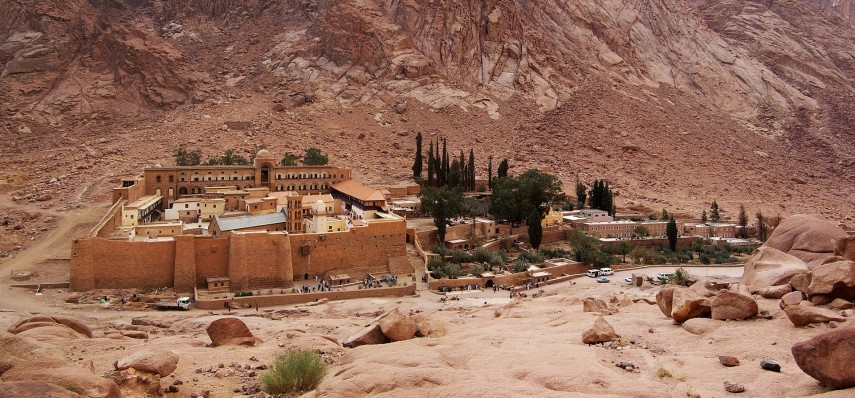 Mănăstirea Sfânta Ecaterina din Sinai, Egipt. Foto - Wikipedia