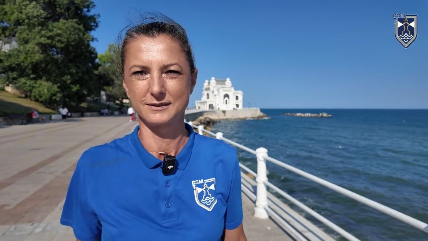 Carmen Botea. Sursa foto: captură Facebook (CSM Constanța)