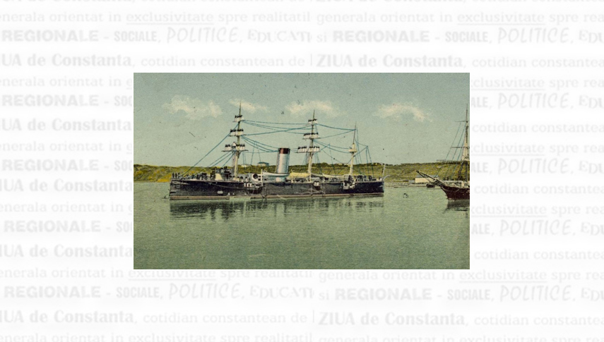 Crucișătorul „Elisabeta” în portul Constanța
