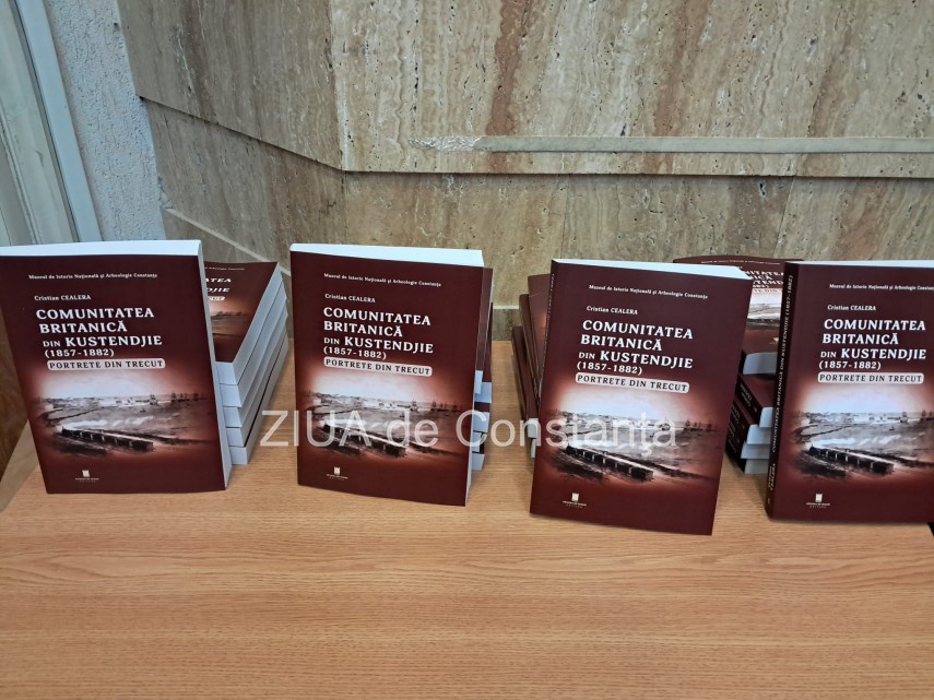FOTO+VIDEO: Cristian Cealera lanseaza volumul Comunitatea britanica din Kustendjie (1857-1882) – Portrete din trecut la Biblioteca Judeteana Constanta 