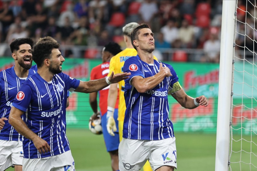 Ionuț Larie, marcator în partida cu FCSB. Sursa foto: Farul Constanța