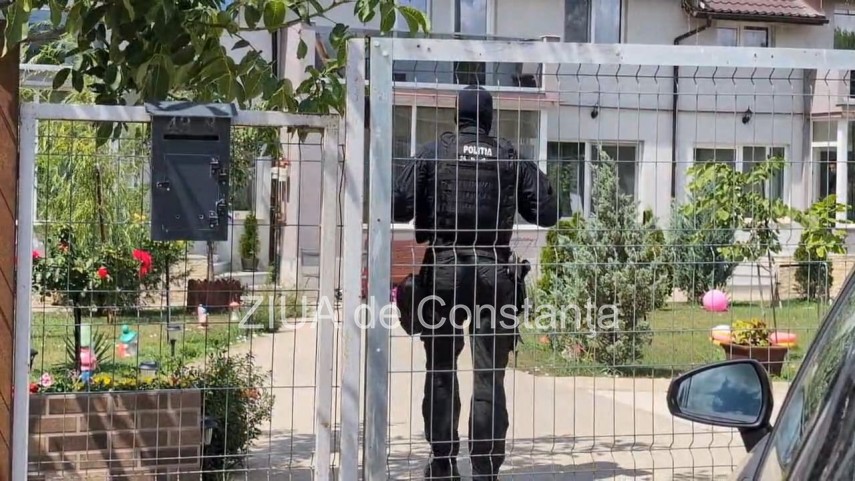 Foto de la locul perchezițiilor