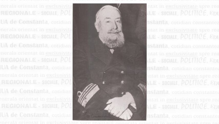 Comandorul Mihail Mihăilescu, viitor contraamiral, primul comandant al cargoului “Bucegi”