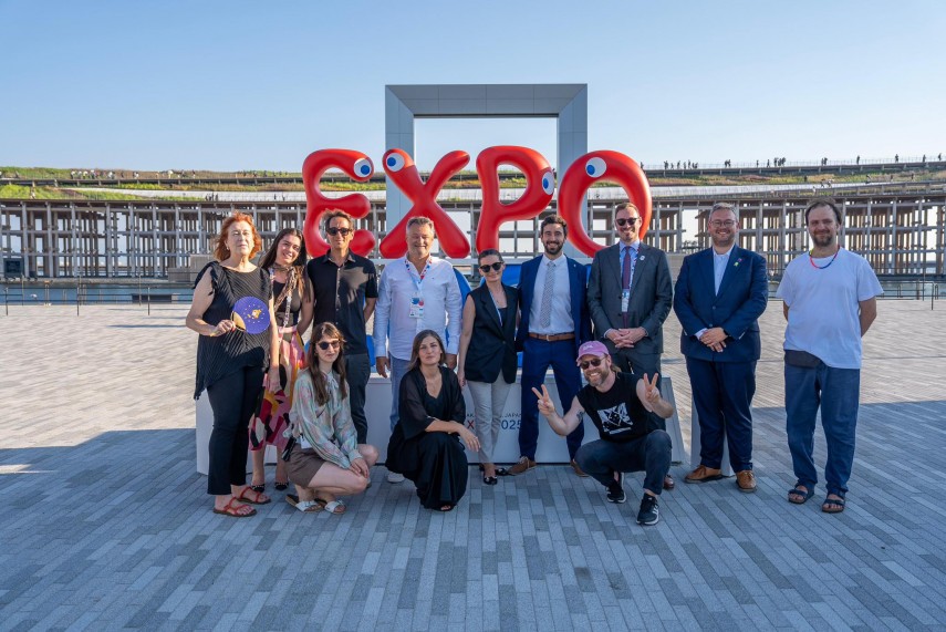 Membrii Pavilionului României prezenți la Expo 2025 Osaka. Foto: Ministerul Afacerilor Externe