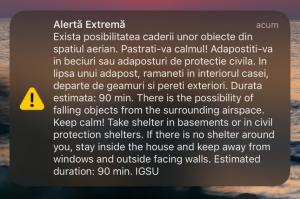 VIDEO Mesaj RO-Alert transmis locuitorilor din nordul județului Tulcea - „Adăpostiți-vă în beciuri sau adăposturi de protecție civilă”